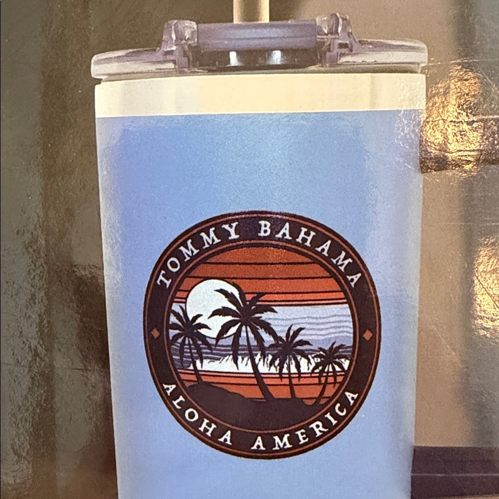 Tommy Bahama Navy Tumbler and Cup Set